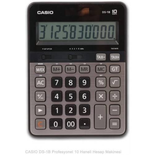 Casio Heavy Duty Calculator, Extra Large Display, Tax&Exchange, 10Digits, CAS-DS1B